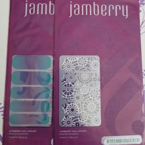Jamberry nail wrap duo: teal & purple